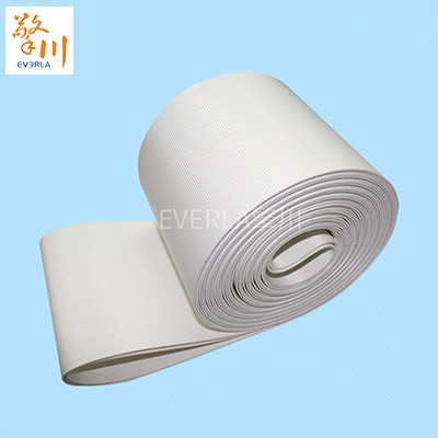 进口PVC材质白色环形食品级输送带