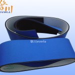 贴标夹瓶机皮带_pvc蓝布泡棉消毒水输送带