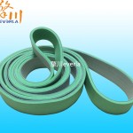 夹瓶机输送皮带_PU浅绿色发泡输送带