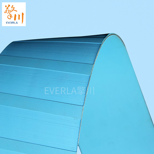 开槽双面天蓝色片基带细节图1