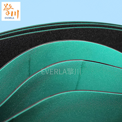 绿黑平皮带橡胶传动带弹性平皮带细节图2