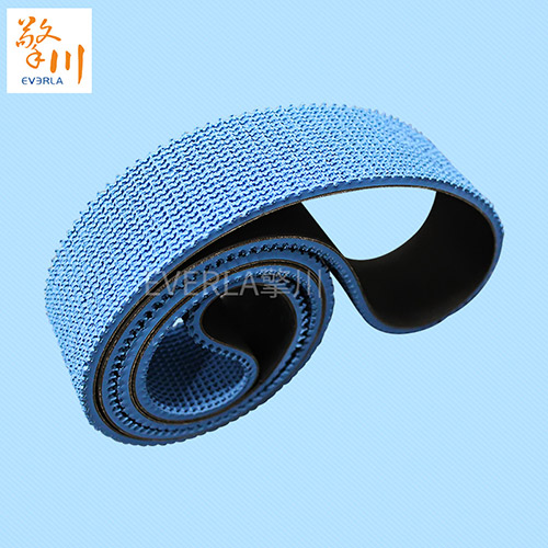 厂家定制蓝色橡胶花纹片基带