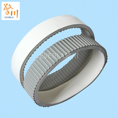 <b>包装机输送皮带_PU同步带加白胶</b>