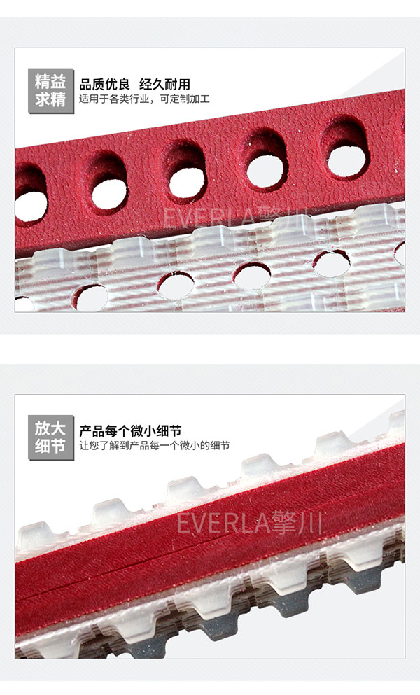 木工行业_PU同步带加红胶